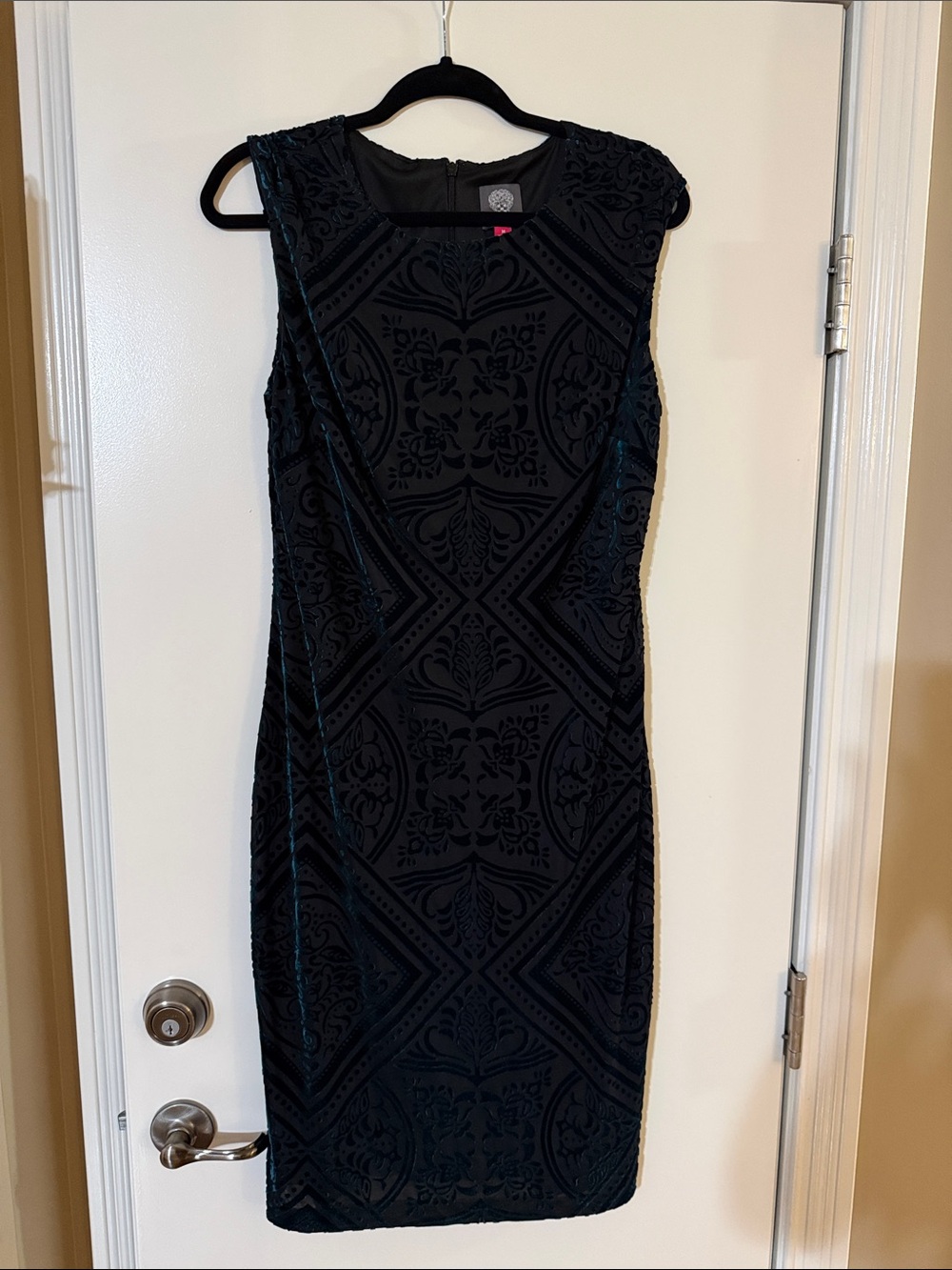 Vince Camino Patterned Velvet Dress